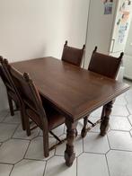 Antieke tafel, Huis en Inrichting, Complete eetkamers, Ophalen of Verzenden, Zo goed als nieuw, 4 tot 6 stoelen
