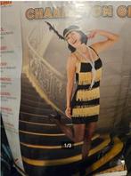 Charleston jurk met haarband L / XL, Kleding | Dames, Carnavalskleding en Feestkleding, Carnaval, Maat 46/48 (XL) of groter, Ophalen of Verzenden