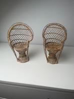 2 poppenstoeltjes van riet / rotan 20 bij 30 cm, Ophalen of Verzenden, Zo goed als nieuw, Overige typen