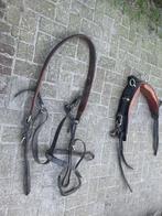 Lederen mentuig/borsttuig van zware kwaliteit. Full size, Dieren en Toebehoren, Paarden en Pony's | Hoofdstellen en Tuigage, Ophalen of Verzenden