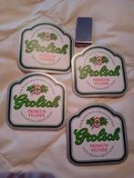 4 kunststof  onderzetters  Grolsch, Verzamelen, Biermerken, Ophalen of Verzenden, Nieuw, Grolsch