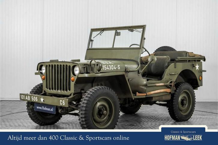 Willys Jeep MB oorlogsjeep WW2 1943 (bj 1943), Auto's, Jeep, Bedrijf, Te koop, Overige modellen, Benzine, SUV of Terreinwagen