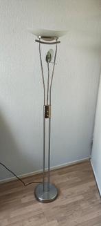 Stijlvolle staande lamp en leeslamp, Huis en Inrichting, Lampen | Vloerlampen, Ophalen, Zo goed als nieuw, Glas, 150 tot 200 cm