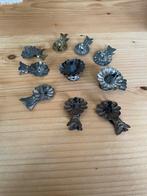 14 OUDE KERSTBOOM KAARSEN KNIJPERTJES, Diversen, Kerst, Ophalen of Verzenden, Gebruikt