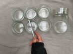 8 x dessert schaaltjes creme brule glas, Ophalen of Verzenden, Overige stijlen, Glas, Schaal of Schalen