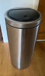 Brabantia Touch Bin Flat Top prullenbak 30L, Gebruikt, 50 tot 75 cm, Ophalen of Verzenden, 20 tot 30 liter