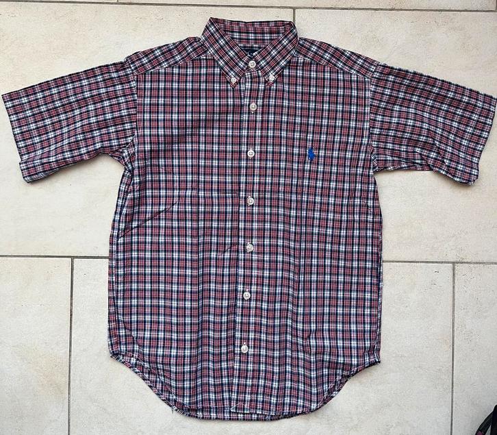Nieuw Ralph Lauren bloes S 8 10 128 134 140 rood blauw wit, Kinderen en Baby's, Kinderkleding | Maat 128, Nieuw, Jongen, Overhemd of Blouse