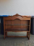 Vitrinekast / opzet kast / hangkast / massief eikenhout, Huis en Inrichting, Kasten | Vitrinekasten, Ophalen, 25 tot 50 cm, Eikenhout