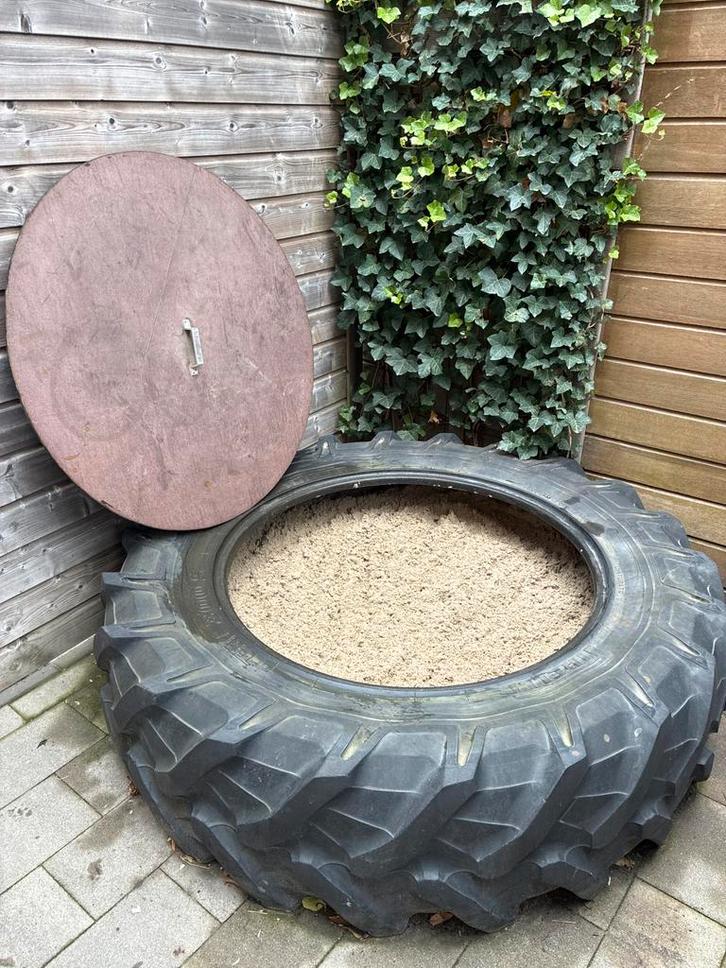 Tractorband Zandbak met Deksel, Kinderen en Baby's, Speelgoed | Buiten | Zandbakken, Gebruikt, Ophalen