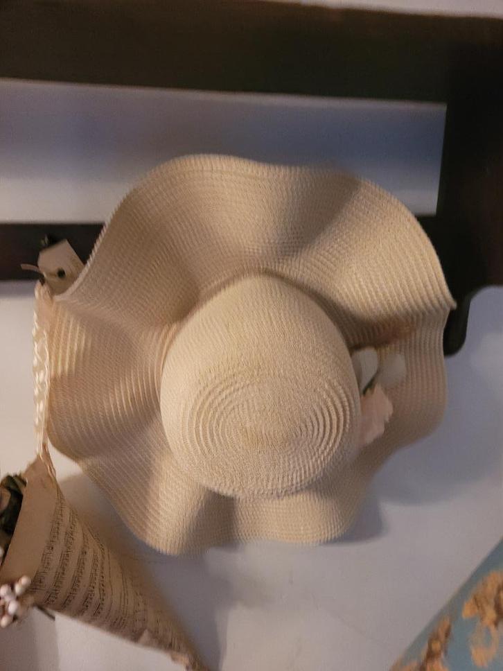 Romantische hoed merk Clayre & Eef, Antiek en Kunst, Curiosa en Brocante, Ophalen of Verzenden