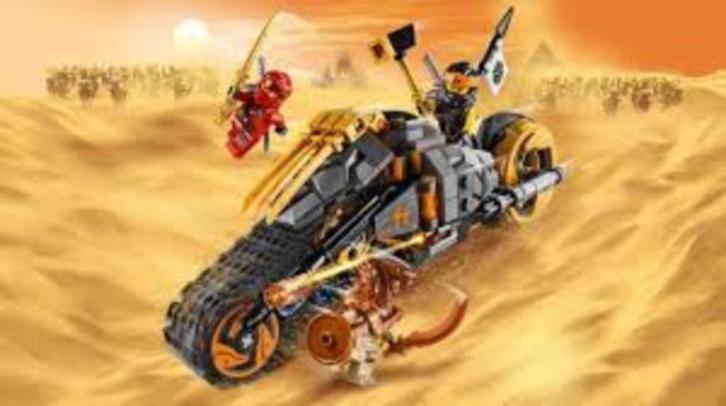 lego Ninjago; Cole's dirt bike 70672. Compleet met boekje., Kinderen en Baby's, Speelgoed | Duplo en Lego, Zo goed als nieuw, Lego