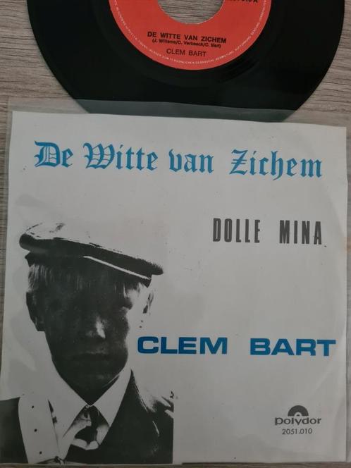 Clem Bart/ de witte van Zichem(zeldzaam topper, Cd's en Dvd's, Vinyl | Nederlandstalig, Zo goed als nieuw, Levenslied of Smartlap