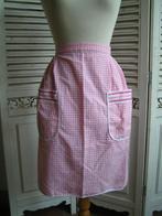 roze katoenen schort nr GG 805, Huis en Inrichting, Keuken | Textiel, Verzenden, Zo goed als nieuw, Roze, Schort