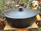 Le Creuset/ Cousances grote ovale gietijzeren braadpan 31 cm, Huis en Inrichting, Keuken | Potten en Pannen, Gebruikt, Gietijzer