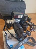 Complete analoge camera set Minolta 505si inclusief 2 lenzen, Ophalen of Verzenden, Gebruikt, Spiegelreflex, Minolta