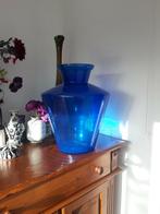 Kobaltblauwe grote IKEA vaas, Huis en Inrichting, Glas, Gebruikt, Ophalen