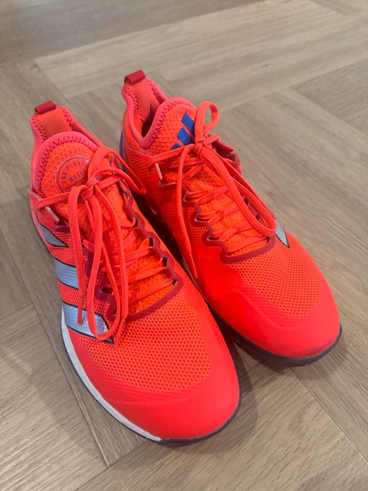 Adidas Adizero Ubersonic 4 - Solar Red, Kleding | Heren, Schoenen, Zo goed als nieuw, Sportschoenen, Overige kleuren, Ophalen of Verzenden