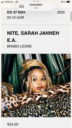 Sarah Janneh, Tickets en Kaartjes, Concerten | Overige, Eén persoon