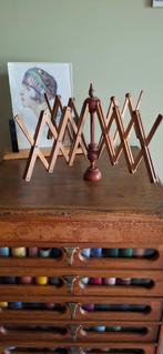 Vintage houten wolwinder - paraplu haspel - garenwinder, Ophalen of Verzenden