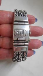 Zilveren zware Silk armband nr.1189, Sieraden, Tassen en Uiterlijk, Armbanden, Verzenden, Zo goed als nieuw, Zilver, Zilver