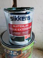 Sikkens buitenlak Dennengroen ral 6009 - 750ml, Doe-het-zelf en Verbouw, Verf, Beits en Lak, Gebruikt, Ophalen of Verzenden, Verf