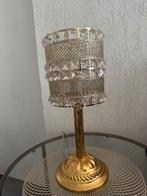 MOET SNEL WEG Gouden Lamp met Kristallen Details, Ophalen of Verzenden, Zo goed als nieuw, Metaal, Minder dan 100 cm