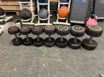 Rubberen dumbells 1 x 12-14-16-18-22-26-30 kg, Sport en Fitness, Fitnessmaterialen, Ophalen, Dumbbell, Gebruikt, Losse dumbells