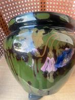 Plateel bloempot, Ophalen