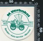 Sticker: Verbakel Banden Autoservice Benzine - Helmond West, Ophalen of Verzenden, Zo goed als nieuw, Bedrijf of Vereniging
