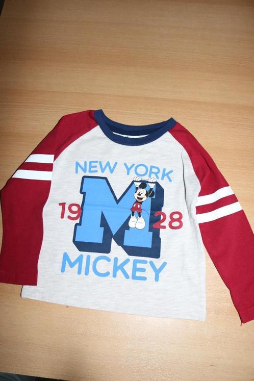 Mickey Mouse Disney shirt met lange mouw maat 92, Kinderen en Baby's, Kinderkleding | Maat 92, Zo goed als nieuw, Jongen, Shirt of Longsleeve