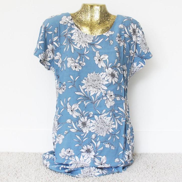 Prachtig Solar Jurkje - 94 (Maat 42) € 35,-, Kleding | Dames, Jurken, Zo goed als nieuw, Maat 42/44 (L), Blauw, Boven de knie