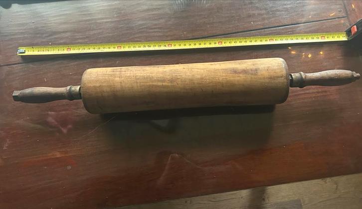 Antieke deegroller uit oude bakkerij, Huis en Inrichting, Keuken | Keukenbenodigdheden, Gebruikt, Ophalen of Verzenden