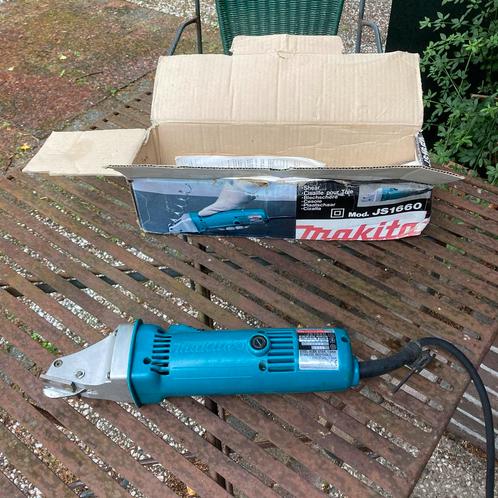Plaatschaar elektrisch Makita JS1660, Doe-het-zelf en Verbouw, Gereedschap | Overige machines, Gebruikt, Ophalen of Verzenden