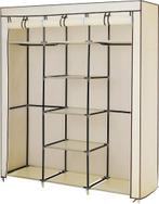 Songmics XXL kledingkast – beige (150x175x45 cm), Ophalen, 150 tot 200 cm, Met hangruimte, 150 tot 200 cm