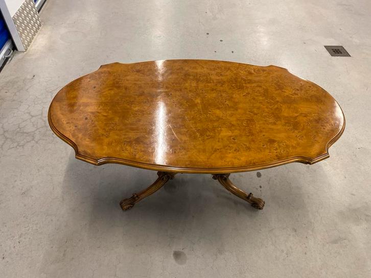 Antieke ovale salontafel, Antiek en Kunst, Antiek | Meubels | Tafels, Ophalen