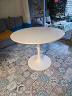 Witte tulp tafel van Ikea. Dockstra, Huis en Inrichting, Ophalen, Gebruikt, Rond, 100 tot 150 cm