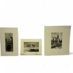 Piet de Vries (1932-2003). Vijf kleine etsen, Antiek en Kunst, Kunst | Etsen en Gravures, Ophalen of Verzenden