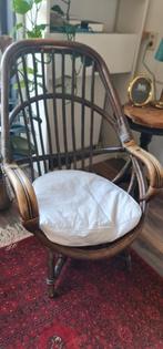 prachtige grote antiek rotan stoel / fauteuils, Ophalen