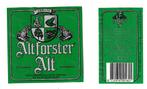 Bieretiket Altforster Alt - Arcense Bierbrouwerij  33,cl, Ophalen of Verzenden, Gebruikt, Overige typen, Overige merken