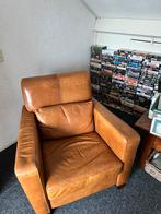 Zuiver leren  fauteuil, Huis en Inrichting, Fauteuils, Ophalen, Zo goed als nieuw, 50 tot 75 cm, Leer