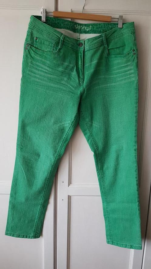 Groene skinny dames spijkerbroek stretch maat 46kort, Kleding | Dames, Spijkerbroeken en Jeans, Zo goed als nieuw, Overige jeansmaten