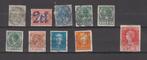 10 zegels met (gedeeltelijke) perfins om uit te zoeken, Verzenden, T/m 1940, Gestempeld