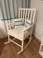 Witte Schommelstoel met kussen, Ophalen of Verzenden, Zo goed als nieuw