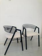 Vintage, postmoderne stoel, Italiaans design, Effezeta 2x, Huis en Inrichting, Stoelen, Twee, Gebruikt, Zwart, Ophalen
