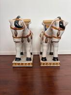 Vintage Keramische Paarden Plantentafels - Set van 2, Antiek en Kunst, Antiek | Woonaccessoires, Ophalen