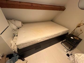 Ikea Brimnes bed met Hyllestad matras - afbeelding 3