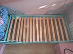 turquoise, meegroeibed van de Ikea., Ophalen, Gebruikt, 70 tot 85 cm, Lattenbodem