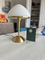 Messing Tafellamp Modern, Huis en Inrichting, Lampen | Tafellampen, Minder dan 50 cm, Gebruikt, Ophalen of Verzenden, Glas