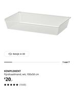 Fijndraadmand 2x komplement, Ophalen, Zo goed als nieuw, 50 tot 100 cm, Minder dan 100 cm