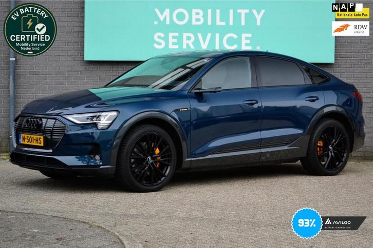 Audi E-tron Sportback 55 quattro ed S-Line 95 kWh SOH93% CAM, Auto's, Audi, Bedrijf, Te koop, e-tron, 4x4, ABS, Adaptive Cruise Control